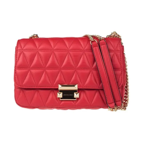 MICHAEL KORS Sloan Овчина Сумка через плечо Большая Женская Ярко-Красная