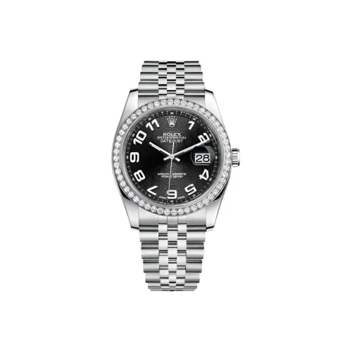 ROLEX Log Series Автоматический Механический Часы Мужские 36 мм Черный Циферблат