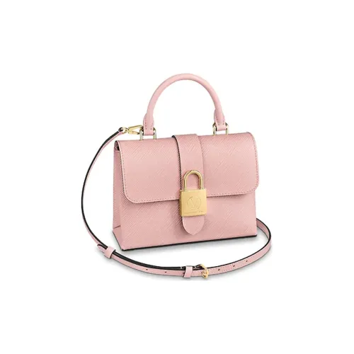 LOUIS VUITTON Locky Коровья кожа Замковая Сумка-клатч Женская Розовая