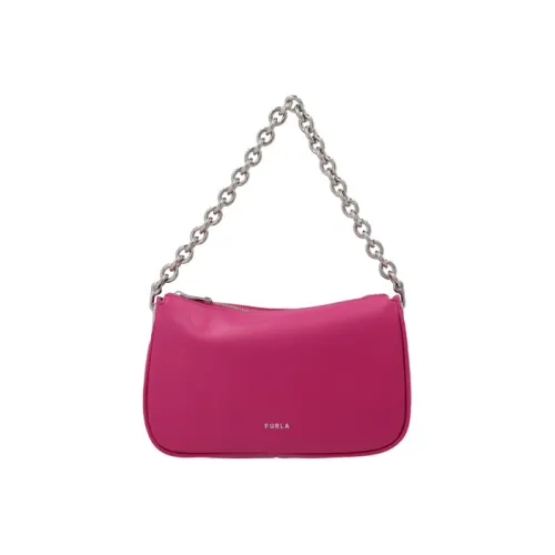 Furla Moon Телячья кожа Сумка через плечо Сумка через плечо Маленькая Женская Розовая