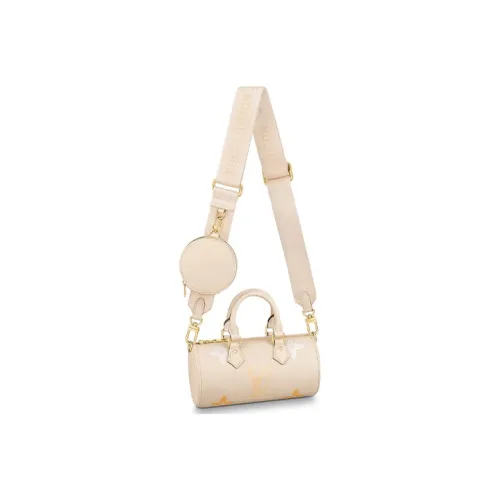 LOUIS VUITTON Летняя сумка Papillon из телячьей кожи сумка через плечо маленькая сумка через плечо женская ванильно-желтая