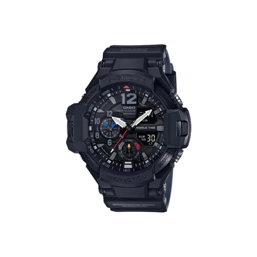 CASIO G Shock Авиационная серия Кварцевый механизм Часы Мужские Черный циферблат GA 1100 1A1
