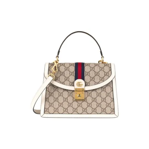 GUCCI Ophidia Холст с кожей Комбинированный Холст Сумка Сумка через плечо Сумка Маленькая Женская