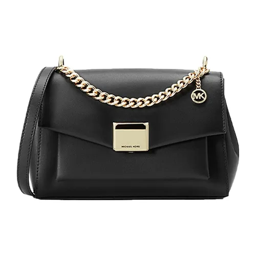 MICHAEL KORS Lita Коровья кожа Сумка через плечо Средняя Женская Черная