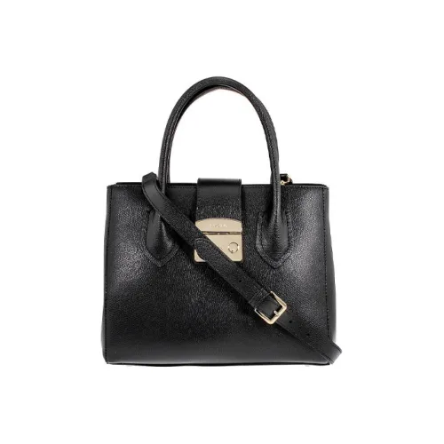 Furla Metropolis Collection Кожа Тоут Сумка Сумка для покупок Сумка Маленькая Женская Черная