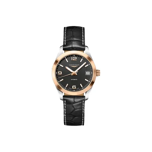 LONGINES Автоматический Механический Movement Женские Часы Conquest Classic Collection 34 мм Черные