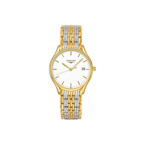 Longines Quartz Movement Женские Часы Lvya Collection 32 мм Белые