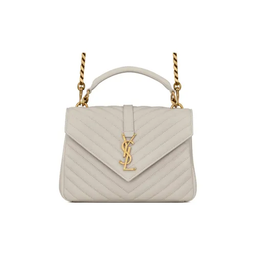 SAINT LAURENT COLLEGE Овчина Сумка Сумка через плечо Сумка через плечо Средний Женская Серый