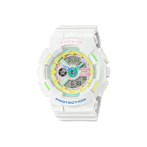 CASIO Детские часы Кварцевый механизм Смольный ремешок Женские часы Розовый циферблат часов