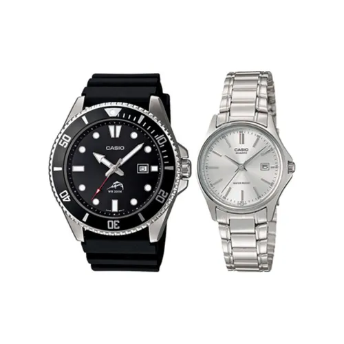 CASIO Watch Collection Циферблат Кварцевый механизм Смольный ремешок Часы Унисекс Белый циферблат