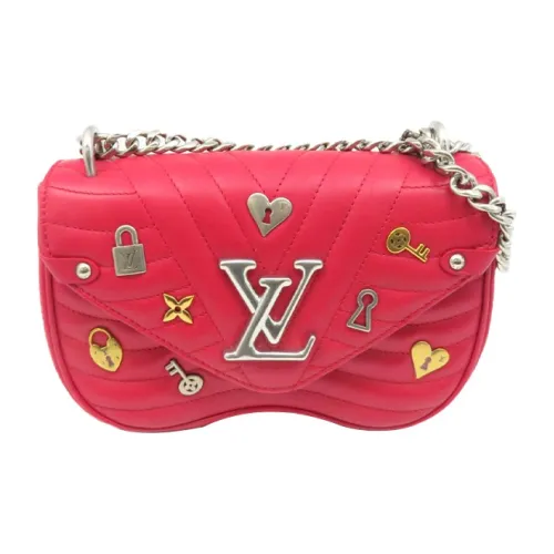 LOUIS VUITTON New Wave Телячья кожа Сумка через плечо Маленькая Женская Красная