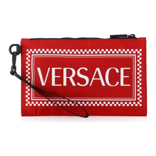 VERSACE Nylon Clutch Unisex Red VERSACE Нейлон Клатч Унисекс Красный