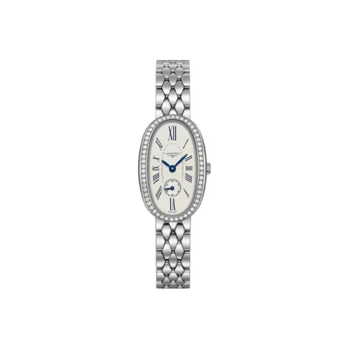 Longines Quartz Movement Женские часы Round Dance Collection 21,9mm*34mm Белый