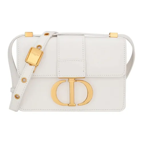 DIOR 30 Montaigne Корова Кожа Коробка Сумка Сумка через плечо Экстра Мини Женская Молочный Белый