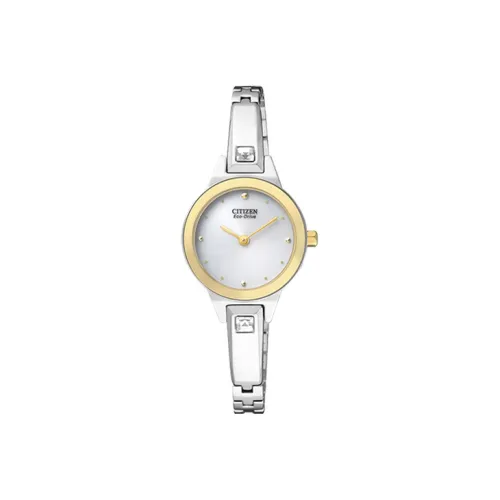 CITIZEN Светильник Кварцевый механизм Женские Ecology Drive Collection Часы 23,5мм*6,6мм Белый