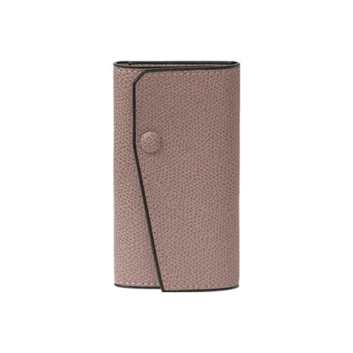 Valextra Коровья кожа кожа Key Pouch женский пыльно-розовый