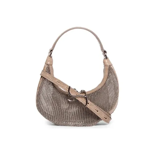 Staud Кожа Сумка Мини Женская Коричневая