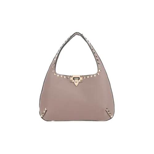 Valentino GRAIN LEATHER Одно плечо Сумка Женская Бежевая