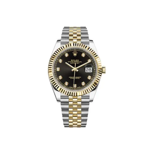 ROLEX Автоматический Механический Часы для Мужчин из Серии Log, 41 мм, Черный