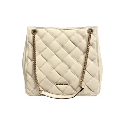 MICHAEL KORS Regina Кожа Сумка через плечо Сумка Большая Женская Светлый хаки Кремовый белый