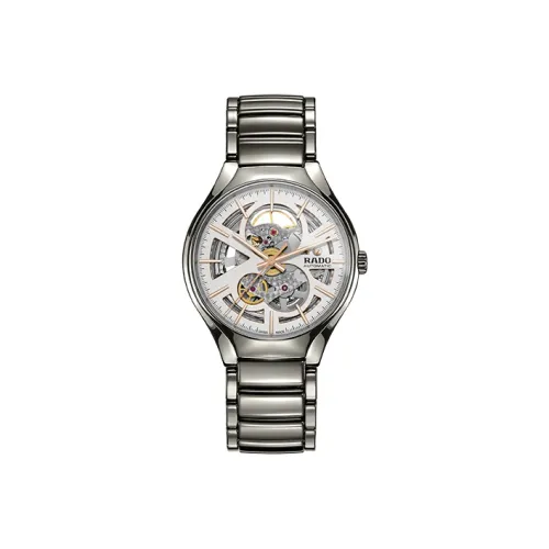 RADO Realme Collection Механический механизм Унисекс Часы 40 мм Черепный циферблат Керамические корпуса Керамический ремешок