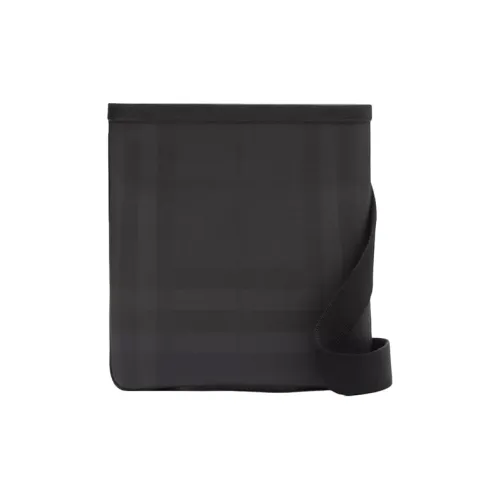 Burberry Кожаная вставка Конверт Сумка через плечо Стандартная Мужская Темно-серая