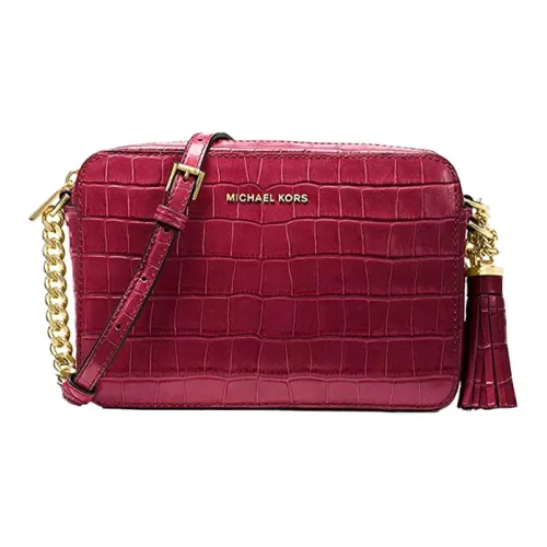 MICHAEL KORS MICHAEL KORS Handbag Collection Ginny Кожа Сумка через плечо Средний Женские Mulberry Красный