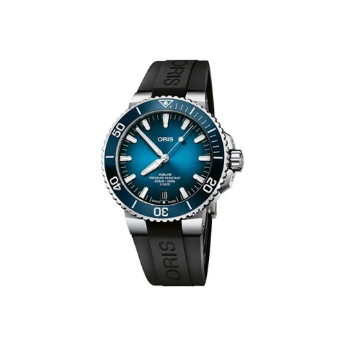 Oris Diving Collection Автоматический Механический Механизм Мужские Часы Синий Циферблат Корпус из Нержавеющей Стали