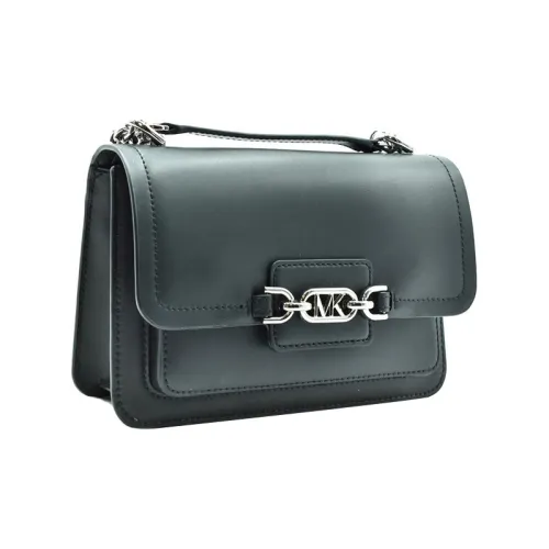 MICHAEL KORS Heather Leather Crossbody One Shoulder Bag Women's Black