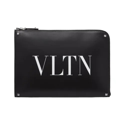 Valentino Клатч из коровьей кожи мужской черный