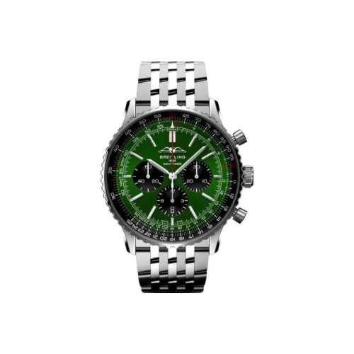 Breitling Автоматический Механический Часы Мужские Aviation Chronograph Collection 46 мм Зеленые
