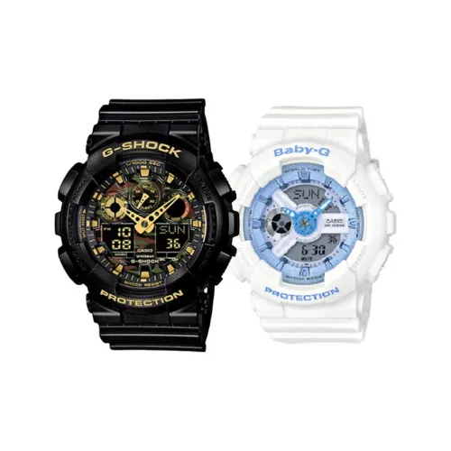 CASIO Парные часы Коллекция GA BA Bomb Disposal Expert Кварцевый механизм Смольный ремешок Часы Унисекс