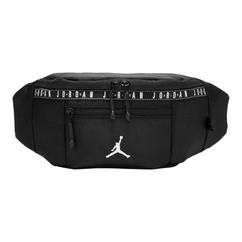 Джордан Полиэстер Sling Сумка Сумка через плечо Бананка Обычный Унисекс Черный