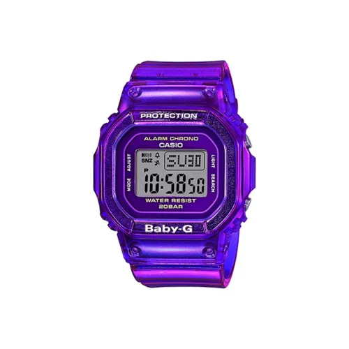 CASIO Детский G Коллекция Кварцевый Механизм Смольный Ремешок Часы Женские Фиолетовый Циферблат Часы BGD 560S 6