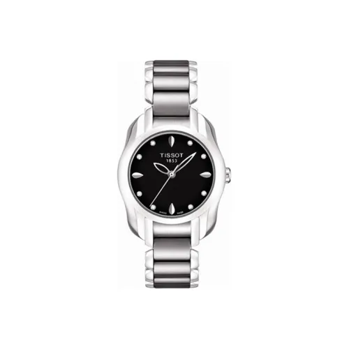 TISSOT Sea Wave Series Кварцевый механизм Женские часы 26 мм Черный циферблат Корпус из нержавеющей стали Ремешок из нержавеющей стали