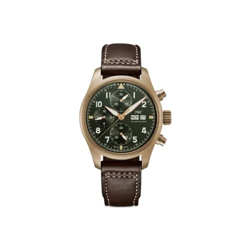 IWC Автоматический Механический Часы Мужской Pilot Collection 41 мм Зеленые