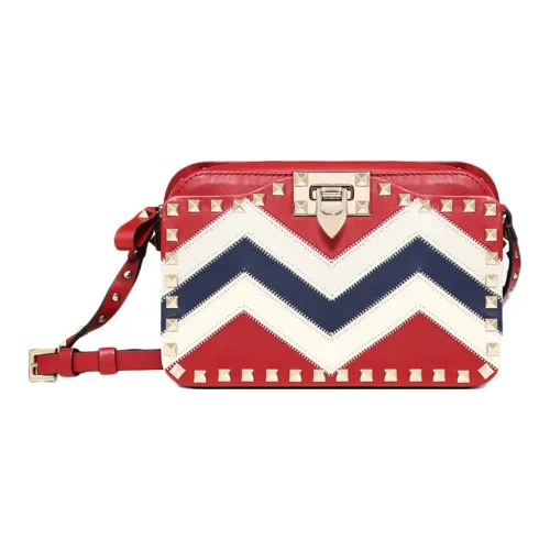 Valentino Сумка через плечо из коровьей кожи женская красная