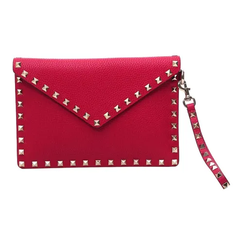 Valentino Кожа Косметичка Женская Красная