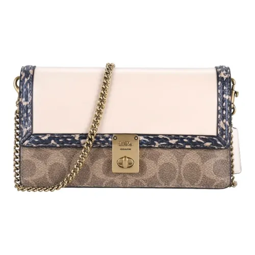 COACH Hutton PVC Сумка с цепочкой Сумка через плечо Женская Многоцветная