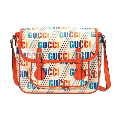 GUCCI Canvas с кожаными вставками курьерская сумка сумка через плечо детская сумка