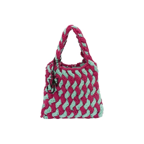 Сумка из хлопка JW Anderson Collaboration Женская Розовая Зеленая