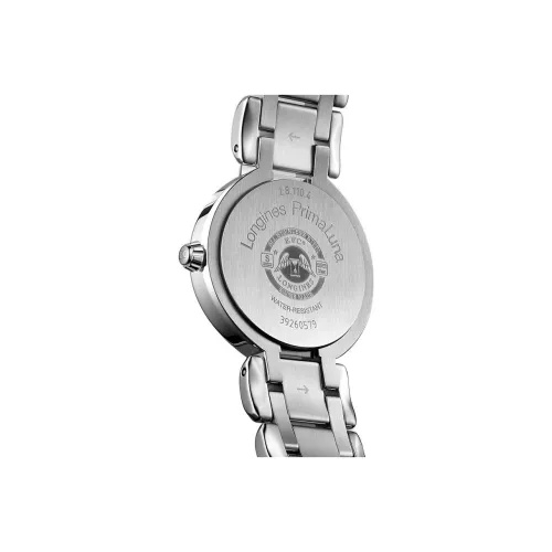 LONGINES Heart Moon Collection Кварцевый механизм Женские часы Циферблат 26,5 мм Белый корпус из нержавеющей стали