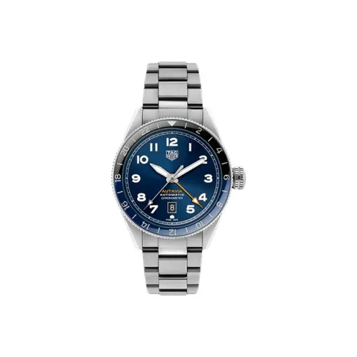 TAG HEUER Автоматический Механический Механизм Мужские Часы из Коллекции Autavia 42 мм Синий