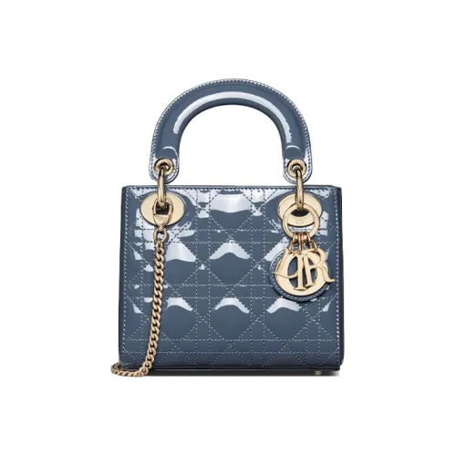 DIOR Lady Dior Лакированная кожа Коровья кожа Сумка Lady Dior Сумка Сумка через плечо Сумка через плечо Мини Сумка