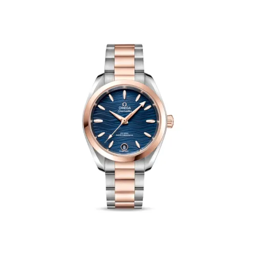 OMEGA Автоматический Механический Movement Женские AQUA TERRA 150 метров Часы 34 мм Синие