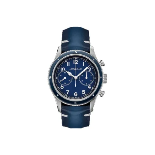 MONTBLANC Автоматический Механический Часы Мужские 42 мм Синий Циферблат Корпус из Нержавеющей Стали