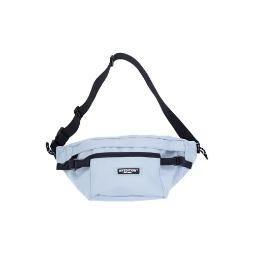 MYEDITION 4L Сумка через плечо Бананка Sling Сумка На открытом воздухе Полиэстер Серый Синий Унисекс