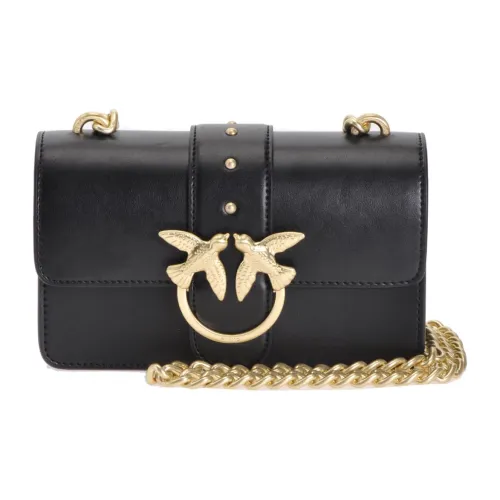 PINKO Сумка через плечо из коровьей кожи Bird Сумка Swallow Сумка Женская Черная