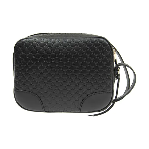 GUCCI Корова Кожа Camera Сумка Сумка через плечо Стандартная Женская Черная