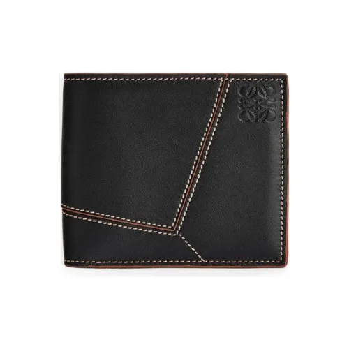 LOEWE Printed Телячья кожа Кошелек Мужской Черный